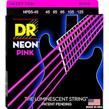 DR Strängar Hi-Def Neon Orange Bas 5 Strängar