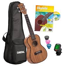 CASCHA HH 2036 FR Premium Mahogny Konsertukulele