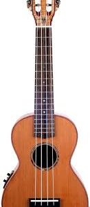 Ukulele Concert Natural Elektro med Fodral