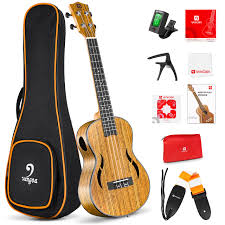 Vangoa Akustisk Tenorukulele 26" i Valnöt - Uppsättning