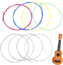 LIUJZZJ 2-set Nylonsträngar för Ukulele - Färgglada & Vita