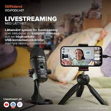 Roland GO:PODCAST - Video Podcast Studio för Smartphones