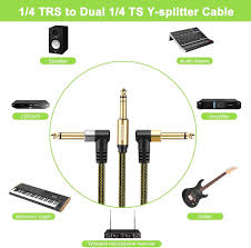 GOSYSONG 1/4 TRS Stereo Infogningskabel 6