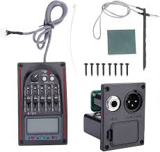 LCD 5-bands Akustisk Gitarr EQ & Tuner
