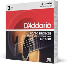 D'Addario Akustiska Gitarrsträngar 80/20 Brons