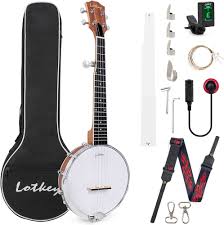 Professionell Banjo Kit med Extra Strängar och Tillbehör